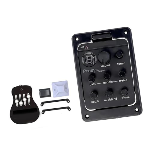 Akustik Tonabnehmer Anfänger Gitarrenvorverstärker mit Stimmgerät Equalizer Piezo Schallloch Tonabnehmer Zubehör Akustik Tonabnehmer Anfänger Gitarrenvorverstärker mit Stimmgerät Equalizer Piezo Schallloch Tonabnehmer Zubehör von DJYUIOT
