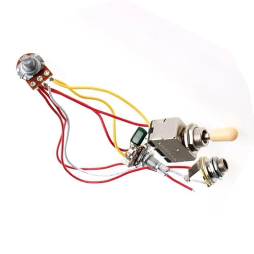 DJYUIOT Gitarren Kabelbaumsatz K1KD Kabelbaum 3 Weg 1V1T 500k Volumen Knopf Für LP Gitarre DJYUIOT Gitarren Kabelbaumsatz K1KD Kabelbaum 3 Weg 1V1T 500k Volumen Knopf Für LP Gitarre von DJYUIOT