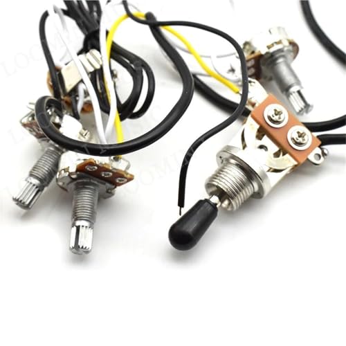 Gitarren Kabelbaumsatz Für LP Elektrische Gitarre Kabelbaum Kit 3 weg Kippschalter 2 Volumen Knöpfe 1 Ton Gitarren Kabelbaumsatz Für LP Elektrische Gitarre Kabelbaum Kit 3 weg Kippschalter 2 Volumen Knöpfe 1 Ton von DJYUIOT