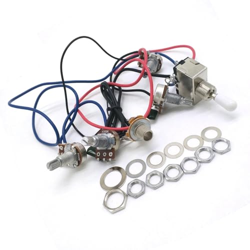 Gitarren Kabelbaumsatz Für Lp Elektrische Gitarre Kabelbaum 1 Set Drei Weg Schalter 2V2T1J Potentiometer Gitarren Kabelbaumsatz Für Lp Elektrische Gitarre Kabelbaum 1 Set Drei Weg Schalter 2V2T1J Potentiometer von DJYUIOT
