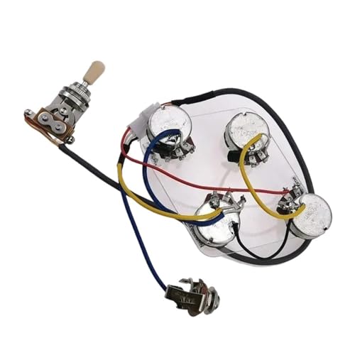 Gitarren Kabelbaumsatz Pickup Harness für LP E-Gitarre 1 Set 1 Kippschalter 4 Potentiometer 1 Buchse Gitarren Kabelbaumsatz Pickup Harness für LP E-Gitarre 1 Set 1 Kippschalter 4 Potentiometer 1 Buchse von DJYUIOT