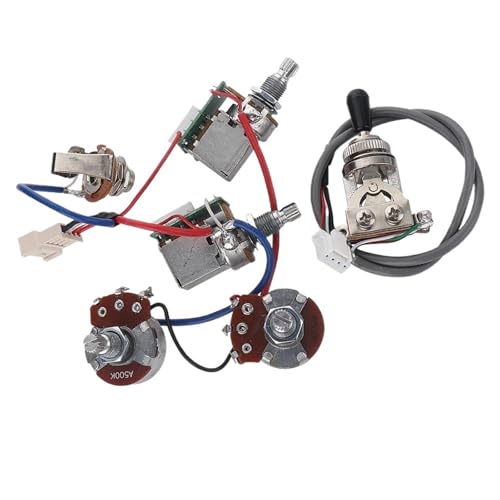 Gitarren Kabelbaumsatz Pickup Pro Kabelbaum Push Pull mit 1 Kippschalter 4 Potentiometer 1 Buchse für LP SG Gitarren Gitarren Kabelbaumsatz Pickup Pro Kabelbaum Push Pull mit 1 Kippschalter 4 Potentiometer 1 Buchse für LP SG Gitarren von DJYUIOT