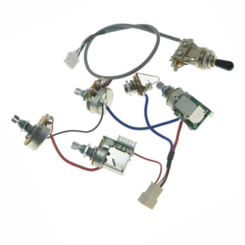 Gitarren Kabelbaumsatz Pro-Kabelbaum mit Push-Pull-Potentiometer für LP-E-Gitarren-Tonabnehmer kein Löten erforderlich Gitarren Kabelbaumsatz Pro-Kabelbaum mit Push-Pull-Potentiometer für LP-E-Gitarren-Tonabnehmer kein Löten erforderlich von DJYUIOT