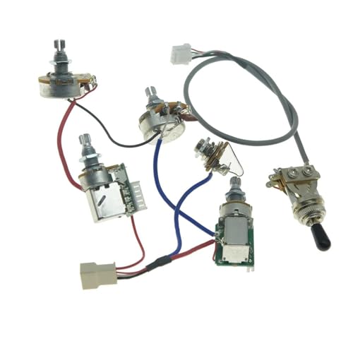 Gitarren Kabelbaumsatz Professioneller Kabelbaum für LP-E-Gitarren-Tonabnehmer mit Push-Pull-Potentiometer für schnellen Anschluss Gitarren Kabelbaumsatz Professioneller Kabelbaum für LP-E-Gitarren-Tonabnehmer mit Push-Pull-Potentiometer für schnellen Anschluss von DJYUIOT