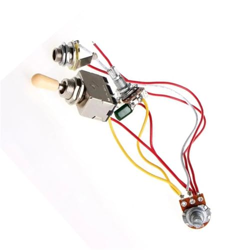 Gitarren Kabelbaumsatz Y51D Gitarrenkabelbaum 3-Wege 1V1T 500k Lautstärke für LP-Zubehör Gitarren Kabelbaumsatz Y51D Gitarrenkabelbaum 3-Wege 1V1T 500k Lautstärke für LP-Zubehör von DJYUIOT