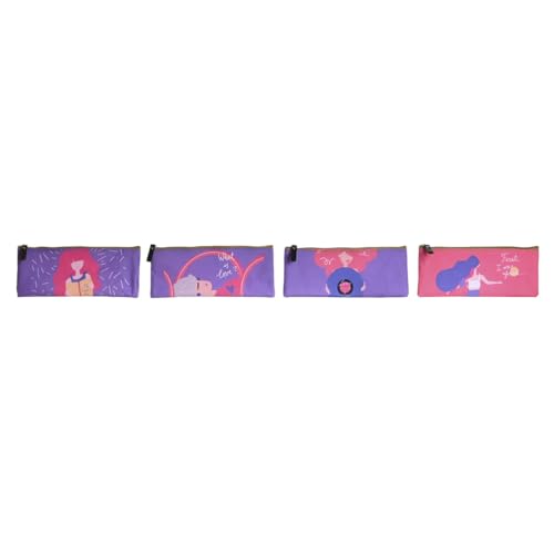 DKD Home Decor Etui Rosa Lila 23 x 1 x 9 cm (4 Stück) von DKD Home Decor