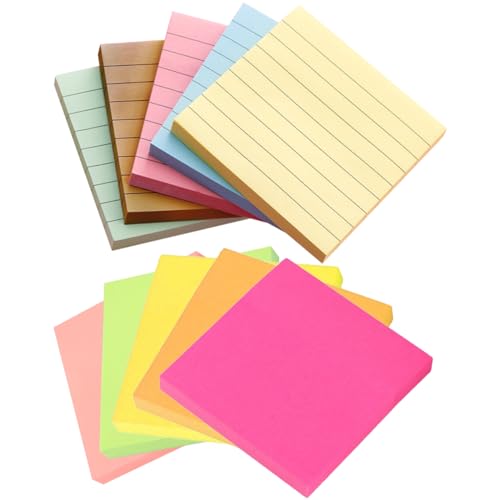 DKDDSSS 900 Pcs Haftnotizen Klebezettel, Sticky Notes Selbstklebende Haftnotizzettel Klebezettel, Extra-stark Klebende Notizzettel für To-Do-Listen und Erinnerungen, für Schule, Zuhause, Büro DKDDSSS 900 Pcs Haftnotizen Klebezettel, Sticky Notes Selbstklebende Haftnotizzettel Klebezettel, Extra-stark Klebende Notizzettel für To-Do-Listen und Erinnerungen, für Schule, Zuhause, Büro von DKDDSSS