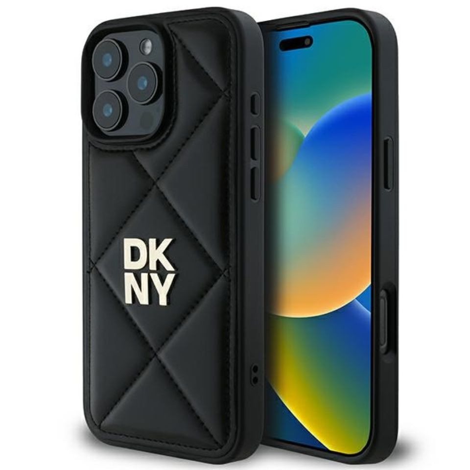 DKNY Handyhülle Case iPhone 16 Pro Max Kunstleder schwarz Logo 6,9 Zoll, Kantenschutz DKNY Handyhülle Case iPhone 16 Pro Max Kunstleder schwarz Logo 6,9 Zoll, Kantenschutz von DKNY