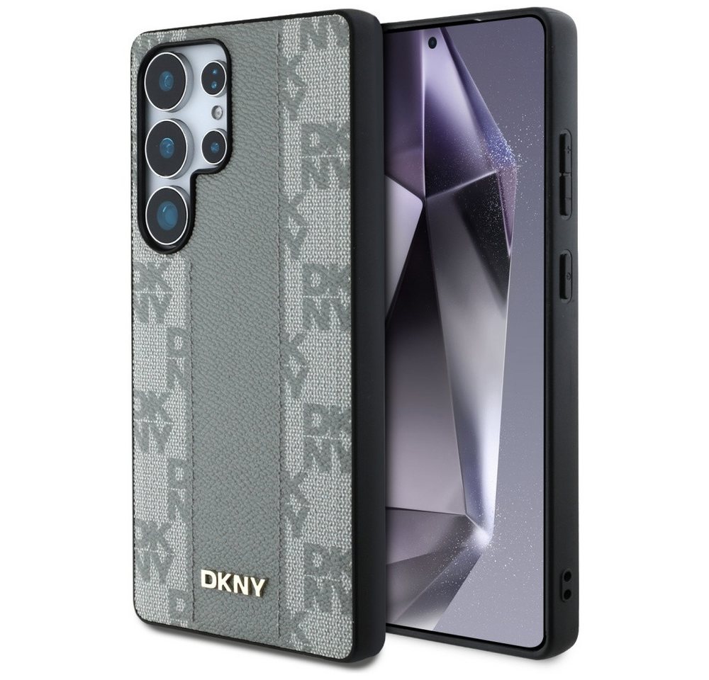 DKNY Handyhülle Galaxy S25 Ultra MagSafe Kunstleder taupe schwarz Logo 6,9 Zoll, Kantenschutz DKNY Handyhülle Galaxy S25 Ultra MagSafe Kunstleder taupe schwarz Logo 6,9 Zoll, Kantenschutz von DKNY
