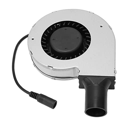 12-V-DC-Gebläse, Metall, Geräuscharm, 100–240 V, Hitzebeständig, Bürstenloser Lüfter mit Variabler Geschwindigkeit, für Heimwerker-Lüftungsprojekte (EU-Stecker) von DKaony