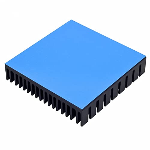DLRSET Kühlkörper, 2 stücke Aluminium-Kühlkörper 50x50x11mm Kühler Kühler für elektronische Chip-LED-Kühlung mit thermischem leitfähigem doppelseitigem Klebeband von DLRSET