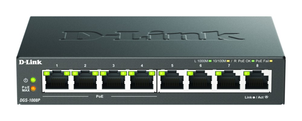 DLink Deutschland 8-Port Gigabit Switch PoE DGS-1008P/E DLink Deutschland 8-Port Gigabit Switch PoE DGS-1008P/E von DLink Deutschland