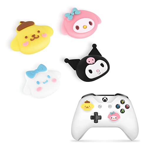 DLseego Anime Theme 4 Thumbstick Kappen Grip Set Caps für Xbox Series X PS5 PS4 Switch Pro Controller,Joystick Schutz Anhänge,Thumb-Stick Grip PS4 PS5 Zubehör,Kombination 1 DLseego Anime Theme 4 Thumbstick Kappen Grip Set Caps für Xbox Series X PS5 PS4 Switch Pro Controller,Joystick Schutz Anhänge,Thumb-Stick Grip PS4 PS5 Zubehör,Kombination 1 von DLseego
