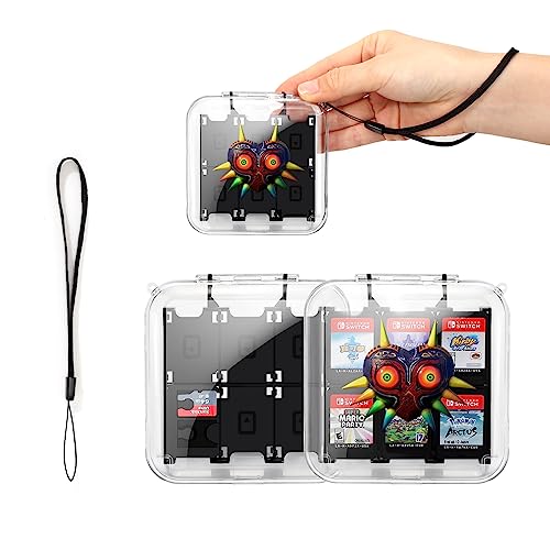 DLseego Game Card Aufbewahrungsbox für Switch Game Card,Transparente interne Vision für Spielkarten mit 12 Spielefächern und 2 SD-Kartenfächern,Mit Handschlaufe-Stacheliger Kopf DLseego Game Card Aufbewahrungsbox für Switch Game Card,Transparente interne Vision für Spielkarten mit 12 Spielefächern und 2 SD-Kartenfächern,Mit Handschlaufe-Stacheliger Kopf von DLseego