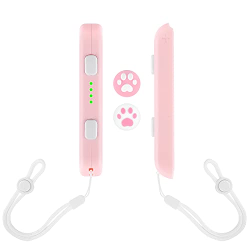 DLseego Handgelenksschlaufe Kompatibel mit Switch Joy-Con Controller, 1 Paar Gamepad Griffschloss mit 2 Niedliche Joystick-Kappen für Switch/Switch OLED Konsole,Rosa DLseego Handgelenksschlaufe Kompatibel mit Switch Joy-Con Controller, 1 Paar Gamepad Griffschloss mit 2 Niedliche Joystick-Kappen für Switch/Switch OLED Konsole,Rosa von DLseego