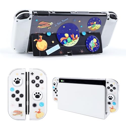 DLseego Hülle für Switch OLED 2021,Dockable Case PC Abdeckung Schutzhülle mit Flip Shell Kompatibel mit Switch OLED Konsol,mit 2 Daumengriffkappen,Planet Prinz DLseego Hülle für Switch OLED 2021,Dockable Case PC Abdeckung Schutzhülle mit Flip Shell Kompatibel mit Switch OLED Konsol,mit 2 Daumengriffkappen,Planet Prinz von DLseego