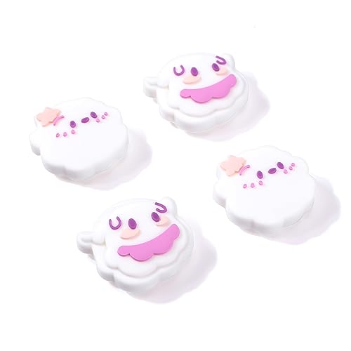 DLseego Joystick Kappen für Switch/Lite/OLED,Niedlich Element Switch knopf Kappen,4PCS weiche Silikon Switch Daumenkappen,Joy Con Controller Kappen für Switch/Lite/OLED,Weiß-Lila DLseego Joystick Kappen für Switch/Lite/OLED,Niedlich Element Switch knopf Kappen,4PCS weiche Silikon Switch Daumenkappen,Joy Con Controller Kappen für Switch/Lite/OLED,Weiß-Lila von DLseego