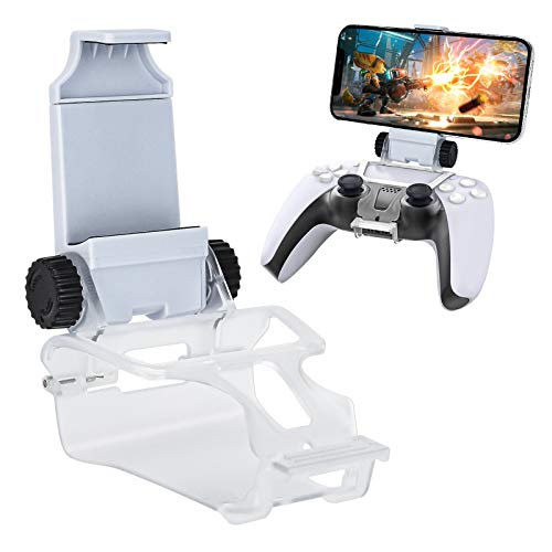 DLseego PS5 Controller Phone Mount Clip, Clip-Halterung für Gamepad PS5, DualSense, Weiß von DLseego