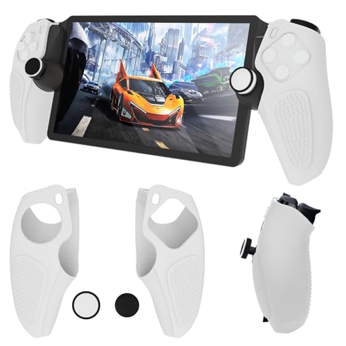 DLseego Schutzhülle Kompatibel mit Playstation Portal Remote Player Konsole, weicher Handgriff Griff Shell Schutzhülle mit 4PCS Thumbstick Kappen für PS Portal Remote Player,Weiß DLseego Schutzhülle Kompatibel mit Playstation Portal Remote Player Konsole, weicher Handgriff Griff Shell Schutzhülle mit 4PCS Thumbstick Kappen für PS Portal Remote Player,Weiß von DLseego