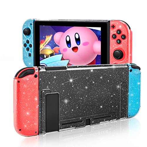 DLseego Schutzhülle Kompatibel mit Switch,Crystal Glitter Bling Weiche TPU Case mit Stoßfestem und Kratzfestem Schutzgehäuse für Switch - Crystal Glitter von DLseego