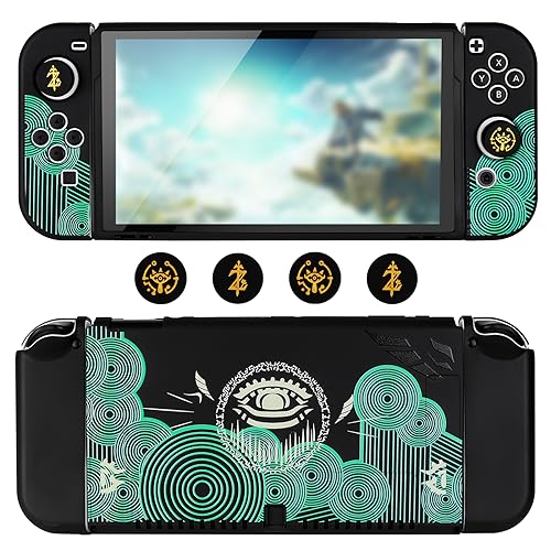 DLseego Schutzhülle Kompatibel mit Switch OLED 2021,cool andockbare Switch OLED Hülle,weiche Schutzhülle mit Joycon-Abdeckung und Switch Joystick Kappen,Stoßdämpfung und Anti-Rutsch,Auge DLseego Schutzhülle Kompatibel mit Switch OLED 2021,cool andockbare Switch OLED Hülle,weiche Schutzhülle mit Joycon-Abdeckung und Switch Joystick Kappen,Stoßdämpfung und Anti-Rutsch,Auge von DLseego