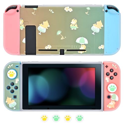 DLseego Schutzhülle kompatibel mit Switch 2017 Versionen, Matte Klare Weiche Switch Case Farbverlauf für Switch Hülle mit 4 Joystick Kappen, Stoßfest und Anti-Rutsch Design,Poke Ente DLseego Schutzhülle kompatibel mit Switch 2017 Versionen, Matte Klare Weiche Switch Case Farbverlauf für Switch Hülle mit 4 Joystick Kappen, Stoßfest und Anti-Rutsch Design,Poke Ente von DLseego