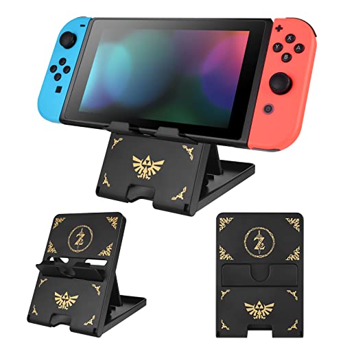 DLseego Ständer Kompatibel mit Switch/Switch OLED/Switch Lite, Faltbarer Verstellbarer rutschfest Playstand für Switch Konsole,Schwarz DLseego Ständer Kompatibel mit Switch/Switch OLED/Switch Lite, Faltbarer Verstellbarer rutschfest Playstand für Switch Konsole,Schwarz von DLseego