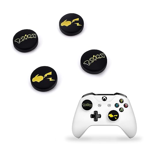 DLseego Thumbstick Kappen Grip Set Caps für Xbox Series X PS5 PS4 Switch Pro Controller,4PCS Joystick Kappen Thumb Grips,Thumb-Stick Capuchons PS4 PS5 Zubehör,Schwarzer Blitz DLseego Thumbstick Kappen Grip Set Caps für Xbox Series X PS5 PS4 Switch Pro Controller,4PCS Joystick Kappen Thumb Grips,Thumb-Stick Capuchons PS4 PS5 Zubehör,Schwarzer Blitz von DLseego