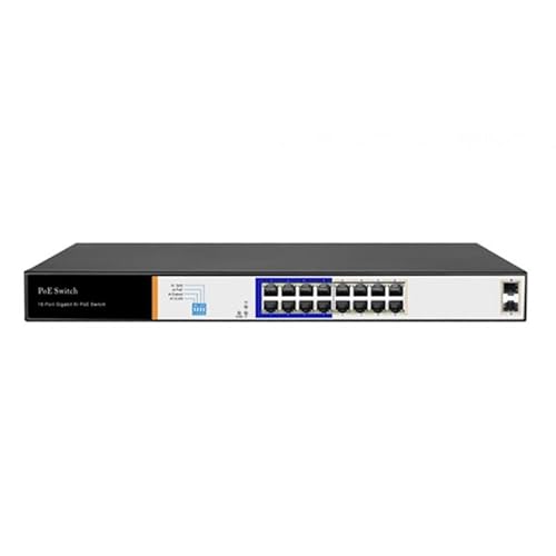DM soluzioni ICT Hored AI1016G Smart Gigabit Poe Switch mit 18 Ports, 16 Gigabit-Poe-Ports, 1 SFP-Anschluss, 802.3af, 802.3at, 48 V, 150 W, Übertragung bis zu 250 Meter, Smart-Funktionen DM soluzioni ICT Hored AI1016G Smart Gigabit Poe Switch mit 18 Ports, 16 Gigabit-Poe-Ports, 1 SFP-Anschluss, 802.3af, 802.3at, 48 V, 150 W, Übertragung bis zu 250 Meter, Smart-Funktionen von DM soluzioni ICT