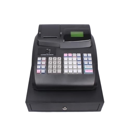 DMETE Registrierkasse ECR Kassenschubladen Restaurant Point of Sale, Elektronische Registrierkasse for EIN Einzelhandelsgeschäft ECR800 für kleine Unternehmen(Black Color) von DMETE