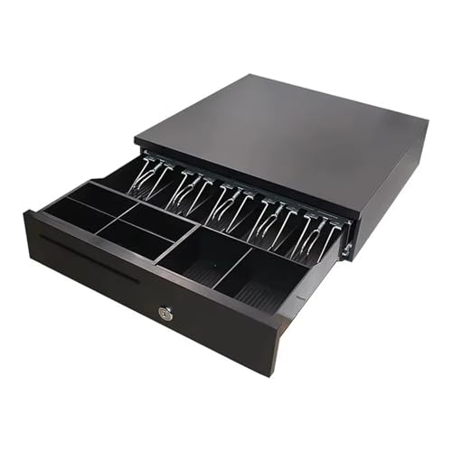 DMETE Registrierkasse T2-Supermarkt-Einzelhandelsgeschäft-Restaurant-Desktop-Registrierkasse mit 58-mm-Belegdrucker für kleine Unternehmen(405B Cash Box) von DMETE