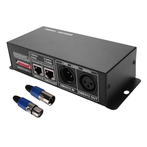 Lichtmischpult 3CH DC12-24V RGBW DMX 512 Decoder LED Controller RGB LED DMX512 Decoder, DMX512-3CH für Lichtshows Lichtmischpult 3CH DC12-24V RGBW DMX 512 Decoder LED Controller RGB LED DMX512 Decoder, DMX512-3CH für Lichtshows von DMETE