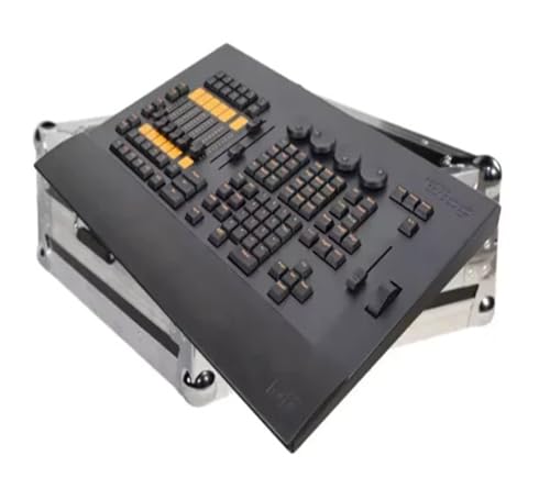 Lichtmischpult MA2 Fader Wing Konsole Bühnenlichtsteuerung, LED-Beleuchtungskonsole DMX 512 for LED Par Moving Head Scheinwerfer DJ Controlle für Lichtshows(5Pin command Case) von DMETE