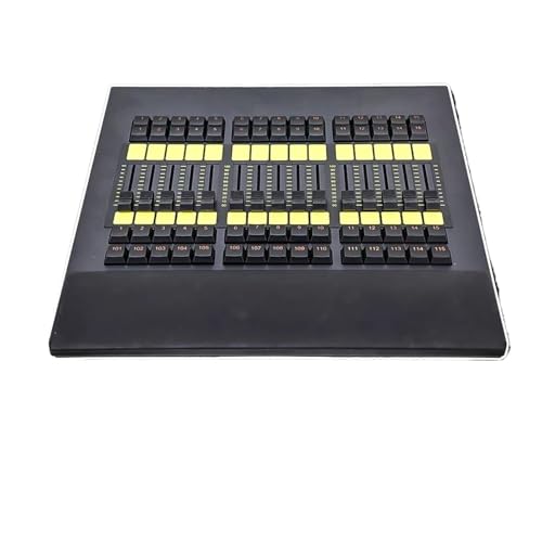 Lichtmischpult Software Fader Wing Controller Connect for Bühnenbeleuchtung DMX Moving Head Beleuchtung 2048 Parameter Command Wing für Lichtshows(5PIN Flight Case) von DMETE