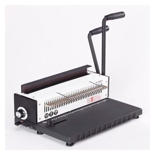 Lochbinder Doppelspule Eisenring A4 Bindemaschine Vollmesser Tischkalender Punch Bindemaschine Arbeitssparend(Square hole) von DMETE