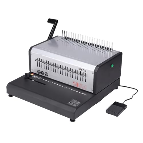 Lochbinder Elektrische Kammbindemaschine EB-30 A4-Stanzmaschine 21 Löcher Gummiringclips Dual-Use-Bindemaschine Arbeitssparend Lochbinder Elektrische Kammbindemaschine EB-30 A4-Stanzmaschine 21 Löcher Gummiringclips Dual-Use-Bindemaschine Arbeitssparend von DMETE
