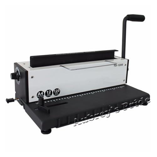 Lochbinder Manul Ganzstahl-Metallspiralspule Drahtstanze Bindemaschine Binder Puncher Arbeitssparend von DMETE