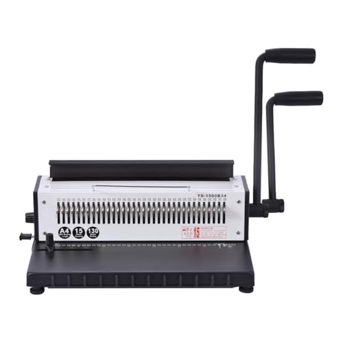 Lochbinder TD-1500B34 Manuelle Spiraldrahtbindemaschine aus Metall mit 34 Stanzlöchern, quadratisch, 4 x 4 mm, for Fotoalbum, A4-Papierbinder, Stanzmaschine Arbeitssparend Lochbinder TD-1500B34 Manuelle Spiraldrahtbindemaschine aus Metall mit 34 Stanzlöchern, quadratisch, 4 x 4 mm, for Fotoalbum, A4-Papierbinder, Stanzmaschine Arbeitssparend von DMETE