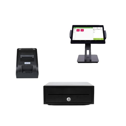 Registrierkasse 10-Zoll-POS-Maschinensystem Registrierkasse mit Drucker und Kassenbox mit Software für kleine Unternehmen(HS-004) von DMETE