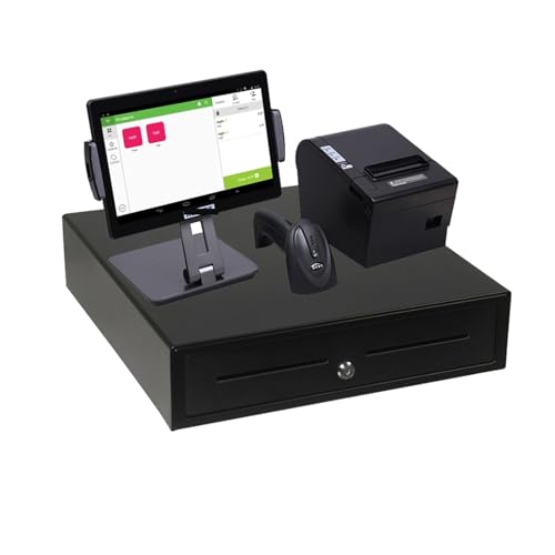 Registrierkasse 10 Zoll Touchscreen Kassensystem, Restaurant POS System Kassierer Maschine for Supermarkt für kleine Unternehmen(with Cash Box) von DMETE