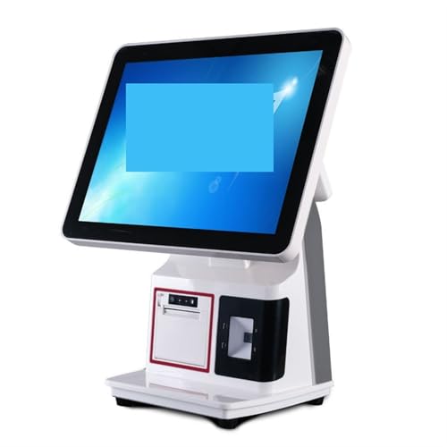 Registrierkasse Intellinte Registrierkasse mit Touchscreen, Supermarkt-Kasse mit Scan-Code for den Einzelhandel, Catering, Milch, Tee, Kleidung, Takeaway-Kasse für kleine Unternehmen(Single screen) von DMETE