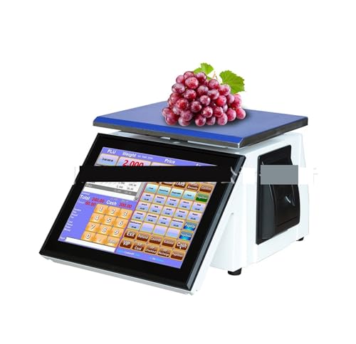 Registrierkasse Registrierkassenwaage, Elektronische Waage for würzigen Eintopf, Snack, Obst, Touchscreen, Wiegekasse, All-in-One-Maschine für kleine Unternehmen Registrierkasse Registrierkassenwaage, Elektronische Waage for würzigen Eintopf, Snack, Obst, Touchscreen, Wiegekasse, All-in-One-Maschine für kleine Unternehmen von DMETE