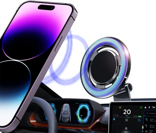 DMJWAN Magnetische Telefonhalterung für das Auto [Ganzmetallmaterial Starke Magnete] Magnetische Telefonhalterung 360°MagSafe Autohalterung passend für iPhone 14 13 12 Pro Max Plus Mini Alle Telefone von DMJWAN