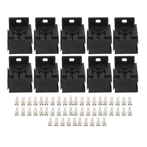 5p 40A Relais -Socket 10pcs mit 50 PCS -Terminals Automotive ABS -Material eingestellt 5p 40A Relais -Socket 10pcs mit 50 PCS -Terminals Automotive ABS -Material eingestellt von DMLENGOIN