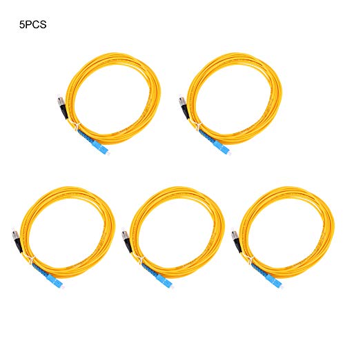 5pcs Faser -Jumper SC zu FC Fibre Cabic Cable 5m Kommunikationssystem 5pcs Faser -Jumper SC zu FC Fibre Cabic Cable 5m Kommunikationssystem von DMLENGOIN
