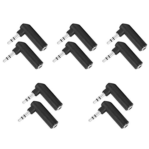 DMLENGOIN 3,5 mm männlicher weiblicher Adapteranschluss Hochwertig Stereo -Kopfhörer -Audiozubehör 10pcs 90 Grad für Enge Räume DMLENGOIN 3,5 mm männlicher weiblicher Adapteranschluss Hochwertig Stereo -Kopfhörer -Audiozubehör 10pcs 90 Grad für Enge Räume von DMLENGOIN