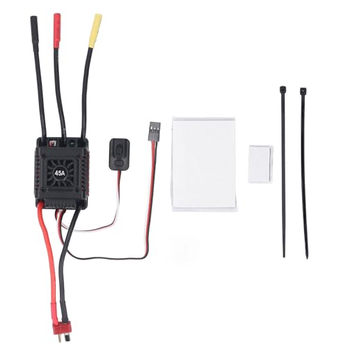DMLENGOIN Bürstenloser ESC 45A Sensor wasserdacht mit dem Schutz t Stecker rot 1/10 RC -Auto einstellbar DMLENGOIN Bürstenloser ESC 45A Sensor wasserdacht mit dem Schutz t Stecker rot 1/10 RC -Auto einstellbar von DMLENGOIN