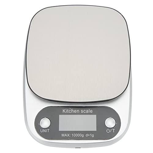 Küchenwaage für Lebensmittel, schnelle Reinigung, LED-Bildschirm, blaue Hintergrundbeleuchtung, Backen, Kochen, multifunktionale digitale Waage, Edelstahl-Waage Küchenwaage für Lebensmittel, schnelle Reinigung, LED-Bildschirm, blaue Hintergrundbeleuchtung, Backen, Kochen, multifunktionale digitale Waage, Edelstahl-Waage von DMLENGOIN