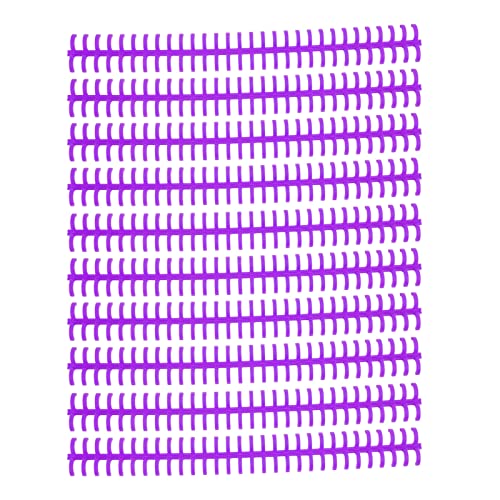 Lose Blattbindung Kamm 10 mm 30 Loch Verschleiß Kunststoff 10 Stc Bindungsringe Büro Student (Violett) von DMLENGOIN