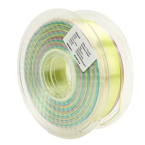 Mehrfarbiger Seide glänzender PLA -Filamentgradienten Regenbogen 1,75 mm 3D -Druckerfilament von DMLENGOIN